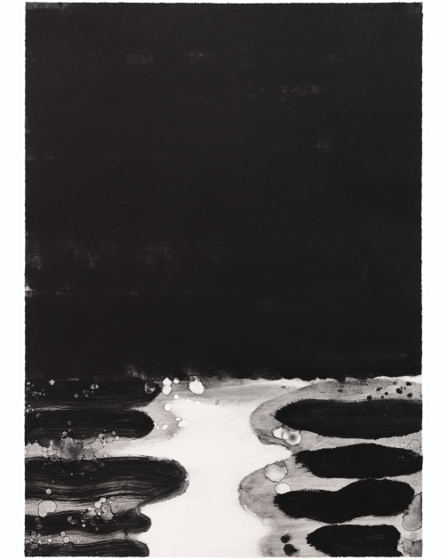 "First Drop of Water (print series # 8)" (2015) by Jian-Jun Zhang