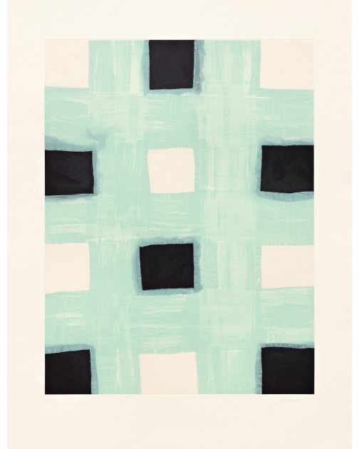 "Mint Print" (1998) by Mary Heilmann