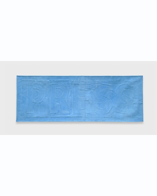 "Light Blue Press Patch" (2026) by Spencer Lewis