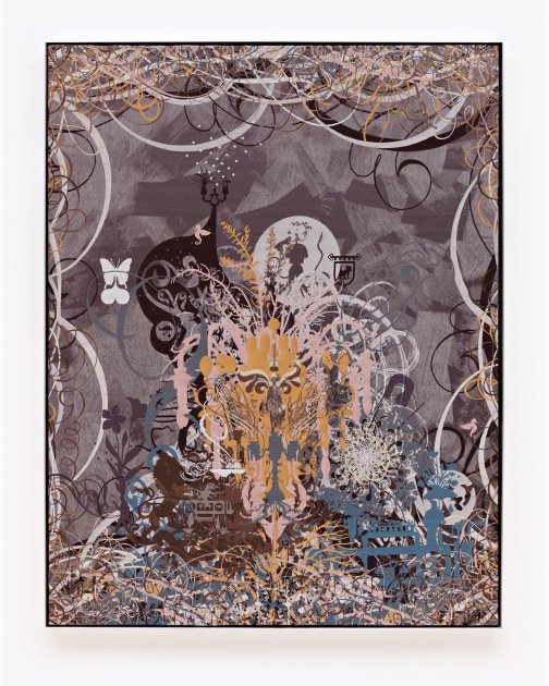 "Untitled (Woven Mindscape III)" (2015) by Ryan McGinness