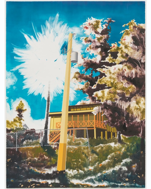 "The way to the glowing palm (version 1)" (2026) by Gamaliel Rodríguez