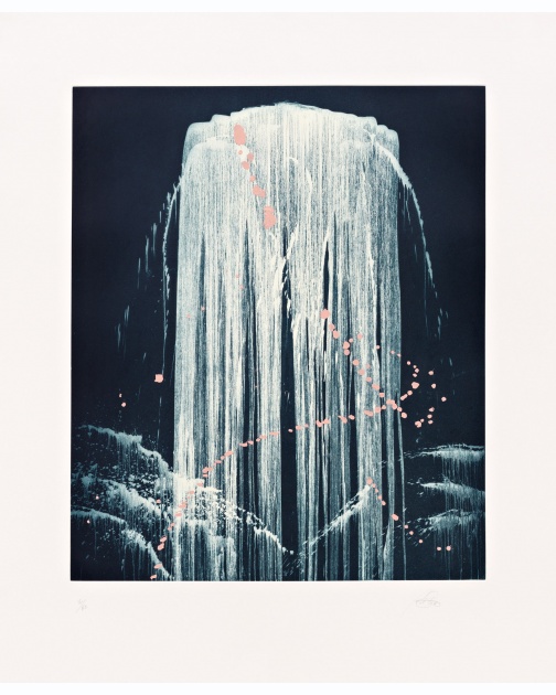 "August Waterfall" by Pat Steir