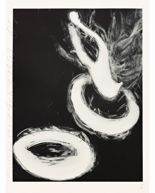 "Smoke Rings (2 of 2)" (1999) by Donald Sultan 
