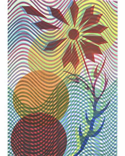 "Tarot Blossom 5" (2025) by Robin F. Williams