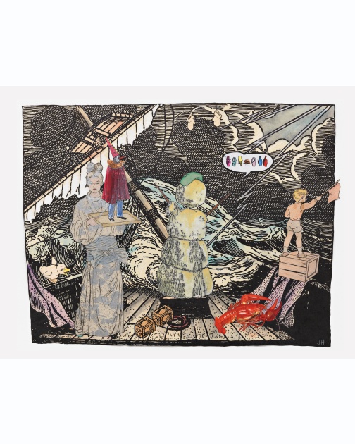 "Bonjour" (2013) by Jane Hammond