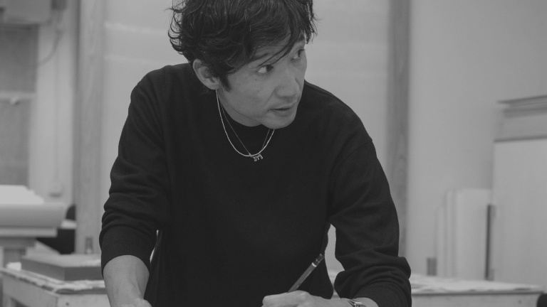 Tomokazu Matsuyama at Pace Prints studios