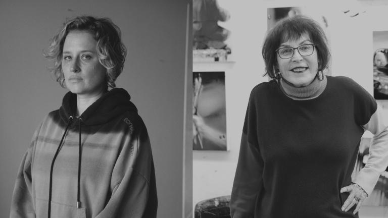 (Left) Robin F. Williams (Photo by Curtis Wallen) (Right) Marilyn Minter (Photo by Xi Liang)