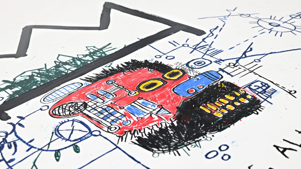 "King Alfonso" (2025) by Jean-Michel Basquiat