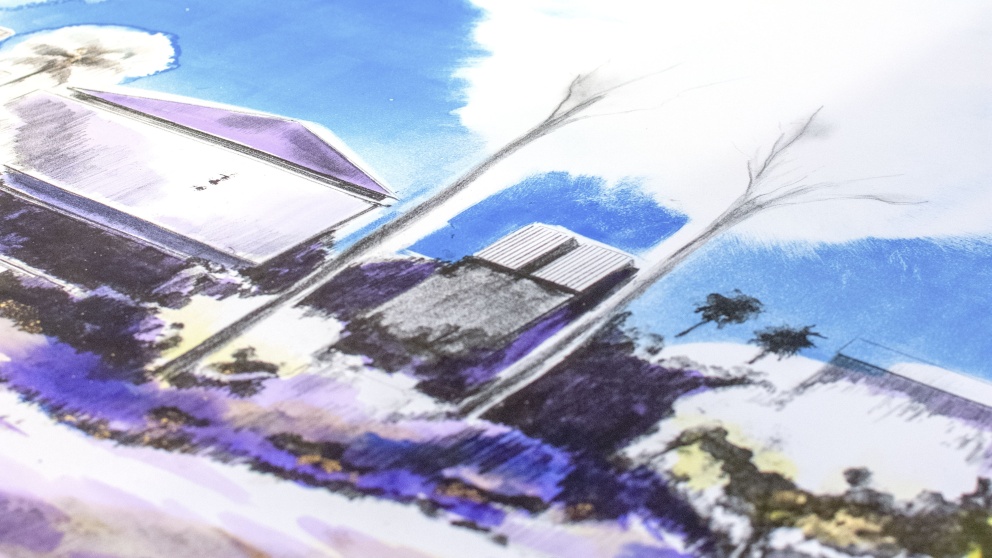 "The Town with Cloud Trees" (2025) by Gamaliel Rodríguez