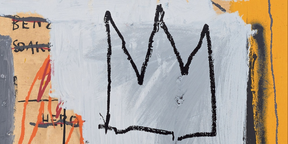 Detail of "Phooey" (1982/2021) after Jean-Michel Basquiat