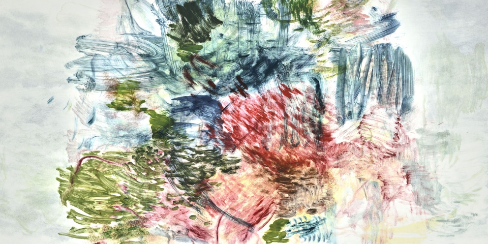 Detail of "Ark Ashore" (2024) by Nigel Cooke