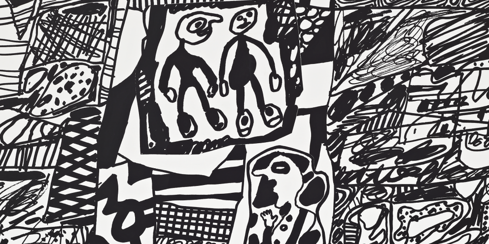 Site de Memoire III (detail), Jean Dubuffet, 1979.