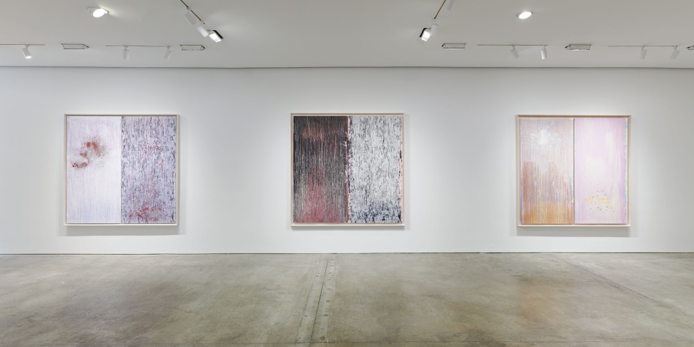 Installation view of "Pat Steir" at Pace Prints