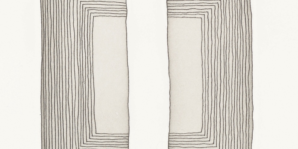 Detail of "Six Etchings" (2022) by Shio Kusaka
