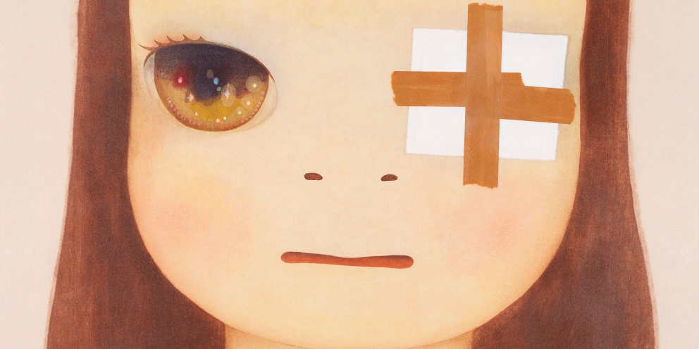Detail of "Eye Patch" (2012) by Yoshitomo Nara