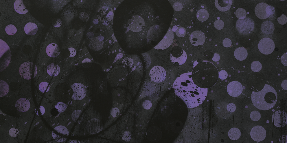 Detail of "Untitled (Purple)" (2025) by Friedrich Kunath