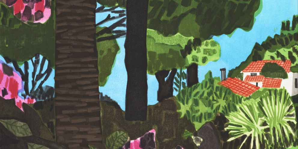 "Four Landscapes" by Jonas Wood