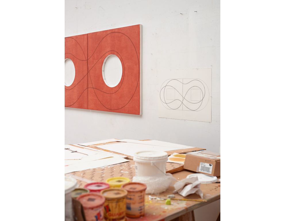Robert Mangold's studio, 2015