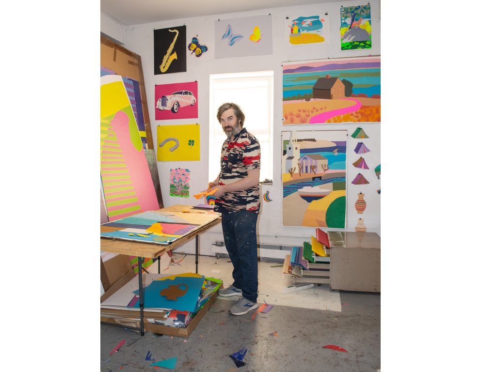 Daniel Heidkamp in his studio, 2020.