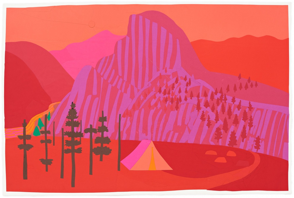 "The Domes (Red Night Camp)" (2020) by Daniel Heidkamp