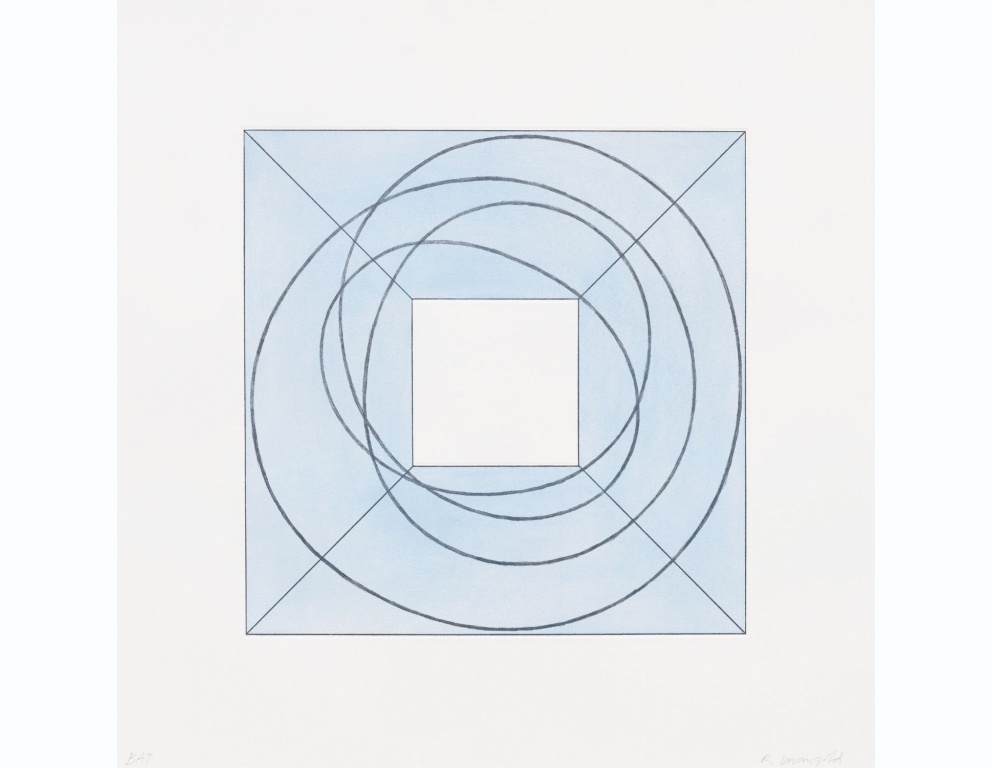"Framed Square with Open Center B" (2013) by Robert Mangold 