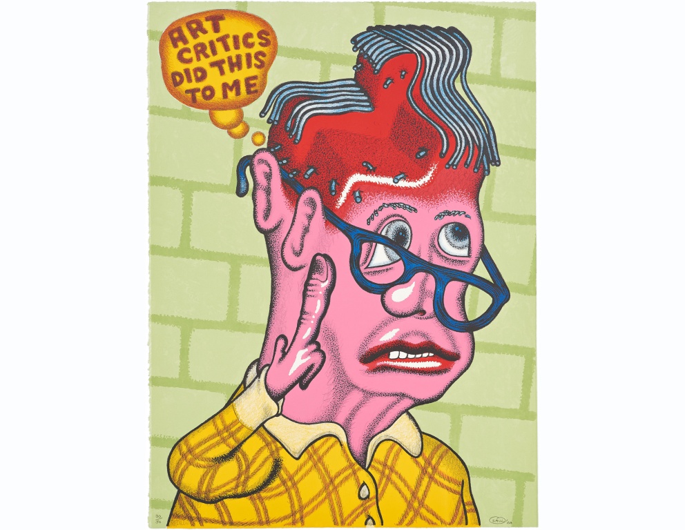 "Self Portrait with Haircut " (2003) by Peter Saul