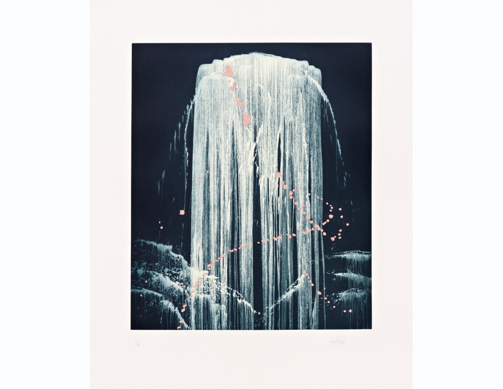 "August Waterfall" by Pat Steir