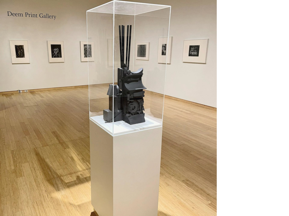 Installation view of "Louise Nevelson: Early Prints" © the Art Museum of WVU
