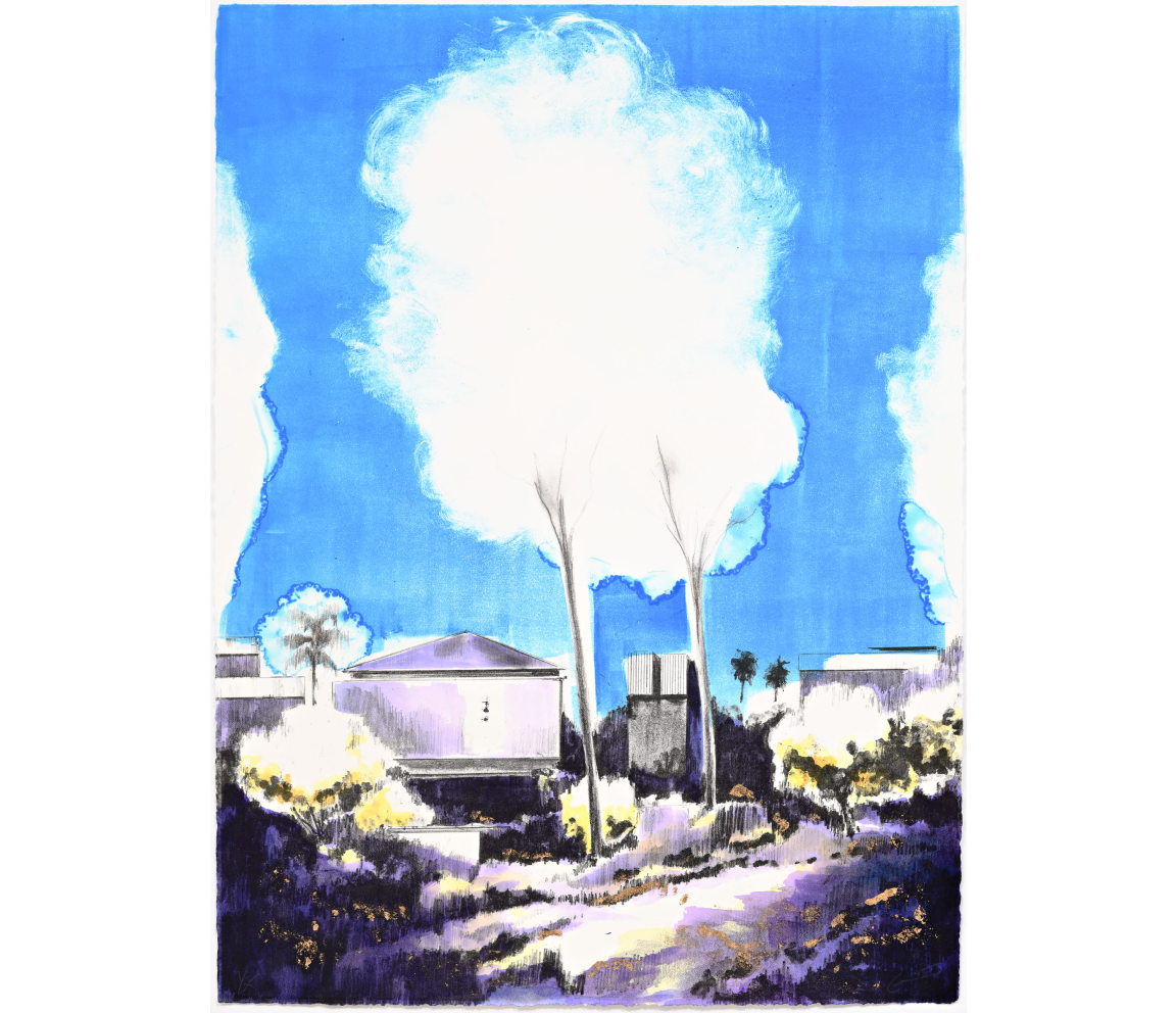 "The Town with Cloud Trees" (2025) by Gamaliel Rodríguez